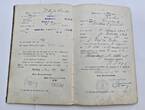 Deutsches Reich Deutschland Seefahrtsbuch Fahrtenbuch 1899-1907 Mehrere Seefahrten mit unterschiedlichen Schiffen mit normalen Gebrauchsspuren