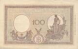 Italien 100 Lire 1943 Banknote IV, F. Mit Rissen