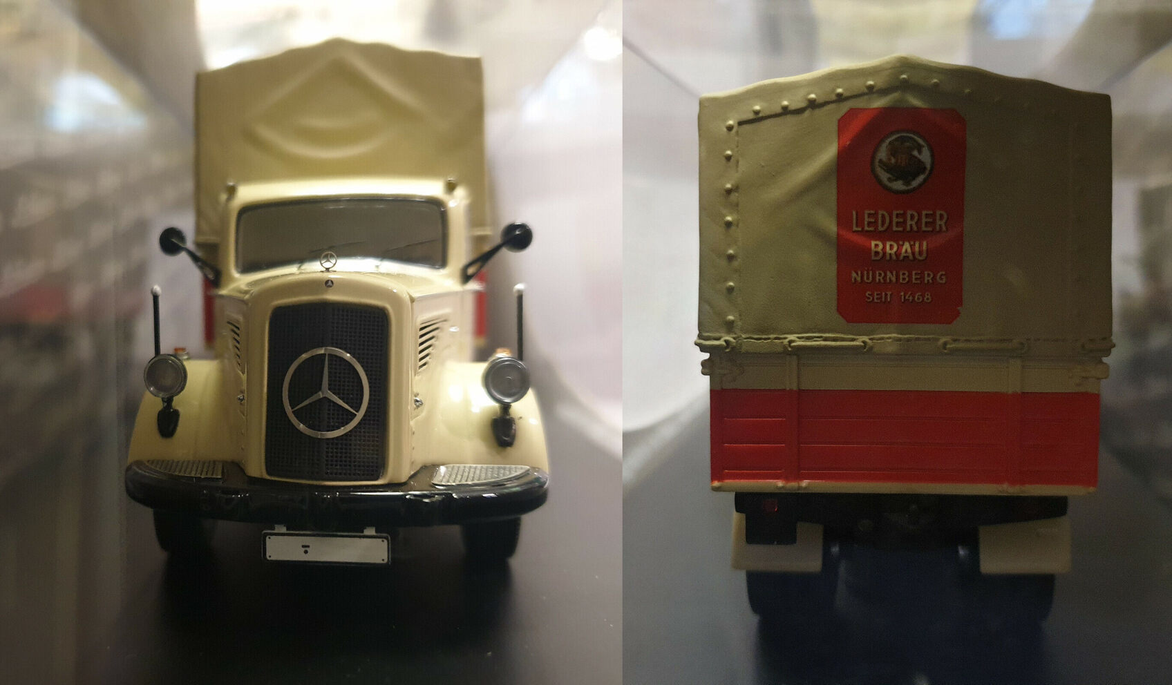 Miniature Schuco 1/43 - Mercedes-Benz L6600 Lowenbrau - Camion Publicitaire