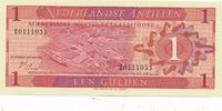 Niederländische Antillen 1 Gulden Geldschein Banknote -