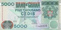 Ghana 5000 Cedis Geldschein Banknote -