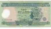 Salomonen 2 Dollars Geldschein Banknote Solomon Islands -