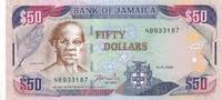 Jamaika 50 Dollars Geldschein Banknote -