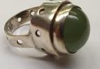   Ausgefallener Silber Ring mit gr&uuml;nem Stein Silberring Damenring  38,00 EUR  Excl. 6,00 EUR Verzending