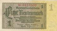 Deutsche Rentenbank 1 Rentenmark Rentenbankschein KN 7stellig rot -