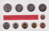 Deutschland 12,68 DM Original Kurssatz Berlin 1 Pf. - 5 Mark Prägung G in orig. Noppenfolie -