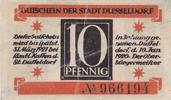 Düsseldorf 10 Pfenning Notgeldschein aus Düsseldorf -