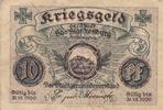 Bad Blankenburg 10 Pfenning Kriegsgeldschein aus Bad Blankenburg -
