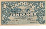 Dänemark 5 Kroner Kronen Geldschein Banknote Danmark Denmark Serie G -