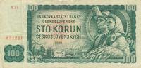 Tschechien 100 Korun Geldschein Banknote Ceskych -