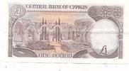 Zypern 1 Lira Pound Geldschein Banknote Kibris Bir Lira Merkez Bankasi -