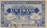 Algerien 1 Franc 1949 Geldschein Banknote Frankreich V 12,00 EUR  plus 6,00 EUR verzending