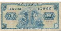 Deutschland 10 Mark Geldschein Banknote Bank Deutscher Länder -