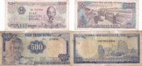 Vietnam 200 500 Dong Geldschein Banknote 2 Stück Lot Viet Nam -