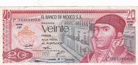 Mexico 20 Pesos Geldschein Banknote Mexiko -