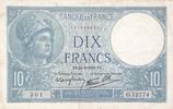 Frankreich 10 Francs Geldschein Banknote Dix Francs -