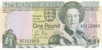 Jersey 1 Pound Geldschein Banknote One Pound -