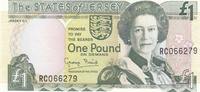 Jersey 1 Pound Geldschein Banknote One Pound -