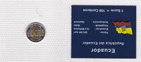 Ecuador 100 Centavos Münzen Set original verschweißt -