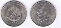Deutschland DDR 20 Mark Wilhelm Pieck 1876-1960 in Hartplastik Kapsel -