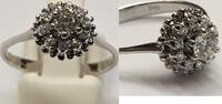 Weißgoldring Brillantring 750er 18K Gold Ring Brillant TW si 0,45 Ct Ct Goldring -
