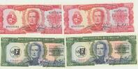 Uruguay 4 Banknoten N.D. ( 1967 ) 2 x 100, 2 x 500 Pesos -