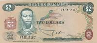 Jamaica 2 Dollars Geldschein Banknote G. Arthur Brown -