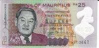 Mauritius 25 Rupees Banknote Geldschein -