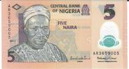 Nigeria 5 Naira Banknote Geldschein -