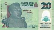 Nigeria 20 Naira Banknote Geldschein -