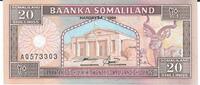 Somaliland 20 Schillings Banknote Geldschein -