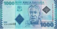 Tansania 1000 Shilingi Alfu Moja Banknote Geldschein -