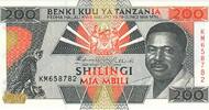 Tansania 200 Shilingi Mia Mbili Banknote Geldschein -