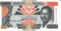 Tansania 200 Shilingi Mia Mbili Banknote Geldschein -