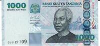 Tansania 1000 Shilingi Alfu Moja Banknote Geldschein -
