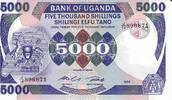 Uganda 5000 Shilingi Elfu Tano Banknote Geldschein -