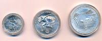 Griechenland EM 100 - 250 - 500 Drachmen ( Hochsprung, Kugelstossen, 100 Meter Lauf) -