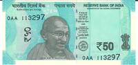 Indien 50 Rupees Banknote Geldschein -