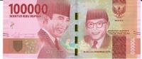 Indonesien 100000 Rupiah Banknote Geldschein -