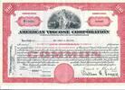 USA 100 Shares American Viscose Corporation 1956, Aktie Wertpapier -