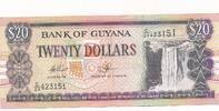 Guyana $ 20 Dollars Geldschein Banknote -