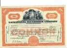 USA 100 Shares Lackawanna Securities Company 1927, Aktie Wertpapier -