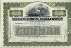 USA 1 Share The International Nickel Company 1921, Aktien Wertpapier -