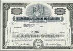 USA 9 Shares 1959 International Telephone and Telegraph Corporation 1959... 14,00 EUR  plus 6,00 EUR verzending
