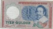 Niederlande 10 Gulden 1953 Geldschein Banknote III 22,00 EUR  plus 6,00 EUR verzending