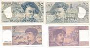 Frankreich 20 und 50 Francs Geldschein Banknote 2 Stück -