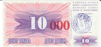 Bosnien-Herzegowina 10.000 Dinara Banknote Geldschein -