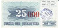 Bosnien-Herzegowina 25.000 Dinara Banknote Geldschein -