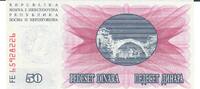 Bosnien-Herzegowina 50.000 Dinara Banknote Geldschein -