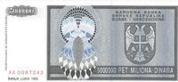 Bosnien-Herzegowina 5000000 Dinara Banknote Geldschein -